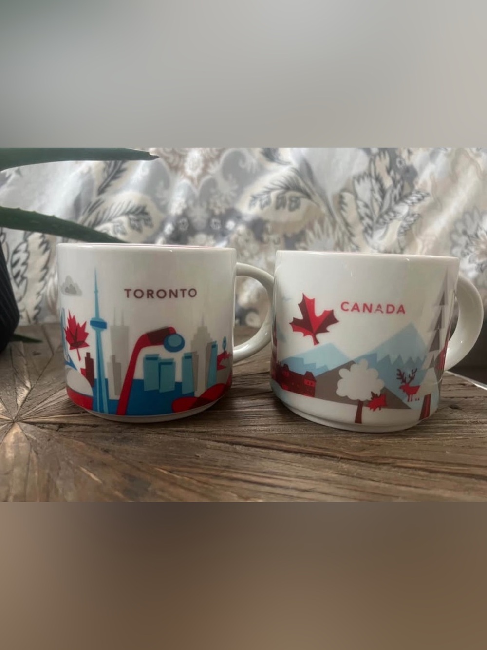 STARBUCKS You Are Here Lot of 2 Mugs Canada & Toronto EUC
